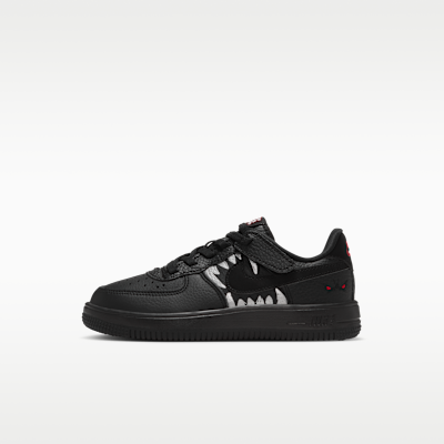 【25㎝ 新品】ナイキ エア フォース 1 LE キッズ　スニーカー　ブラック NIKE公式】ナイキ フォース 1 LOW LV8 イージーオン リトルキッズ